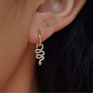 Automic Gold Snake Charm Rose Gold